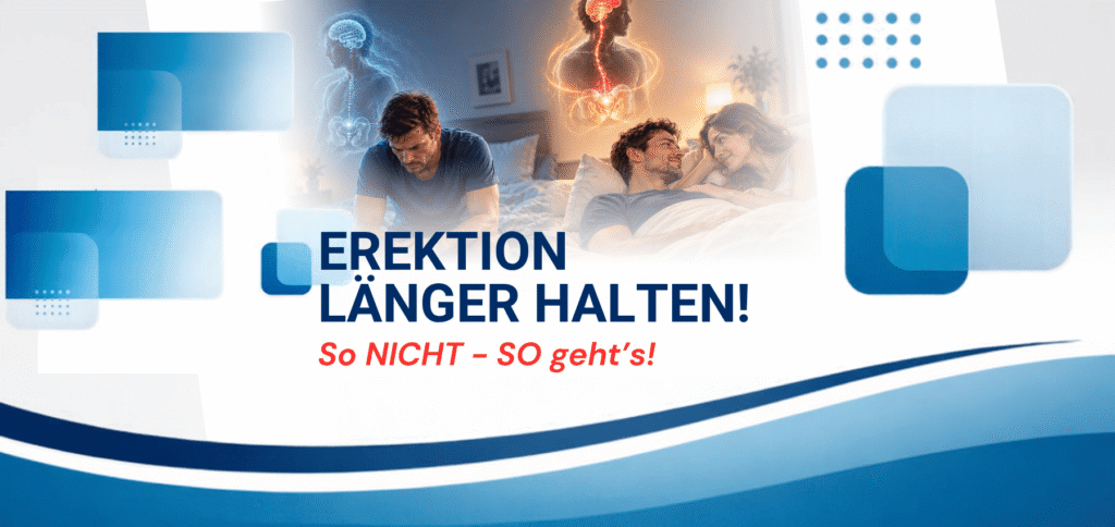 Mann möchte seine Erektion länger halten und erlebt Leistungsdruck beim Sex